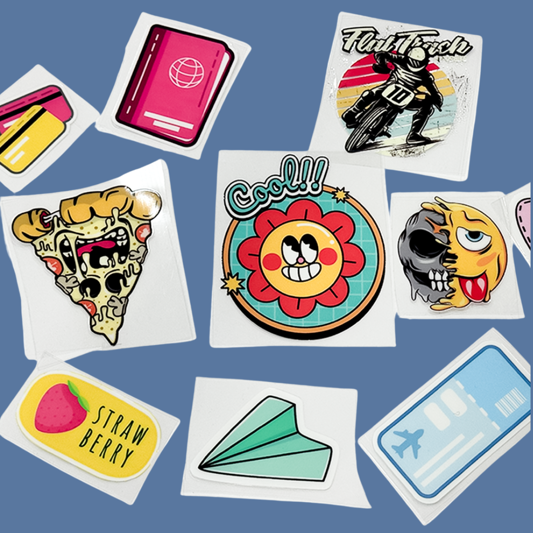 UV-DTF 3D Stickers by Size | Easy
