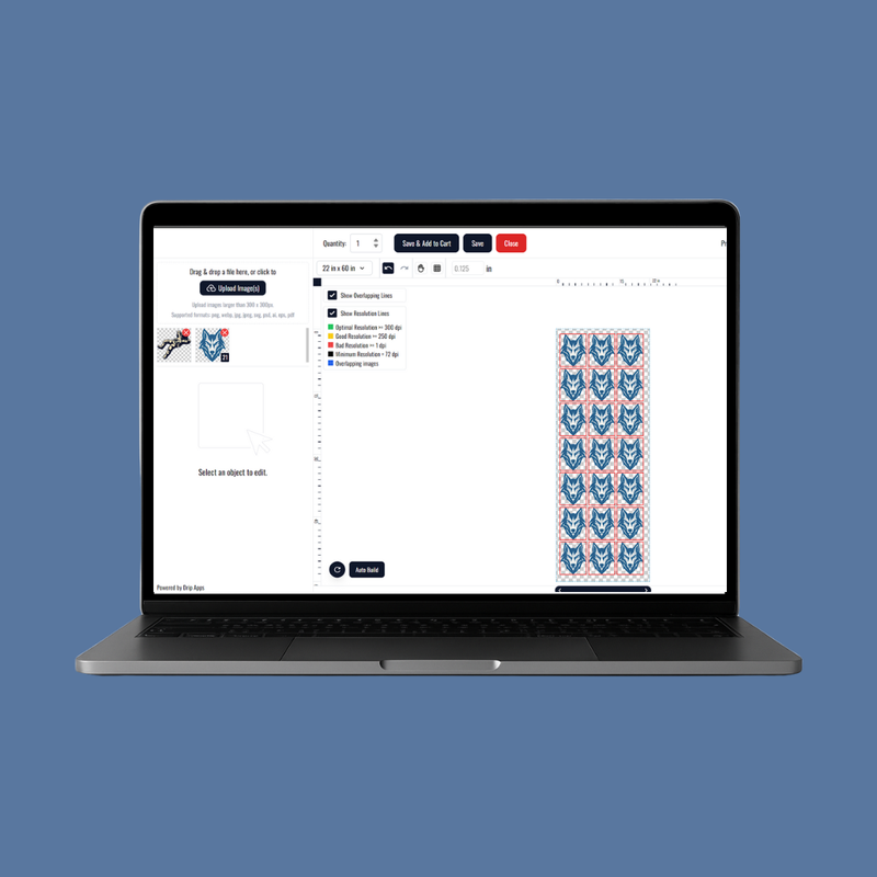 DTF Transfers Gang Sheet Builder