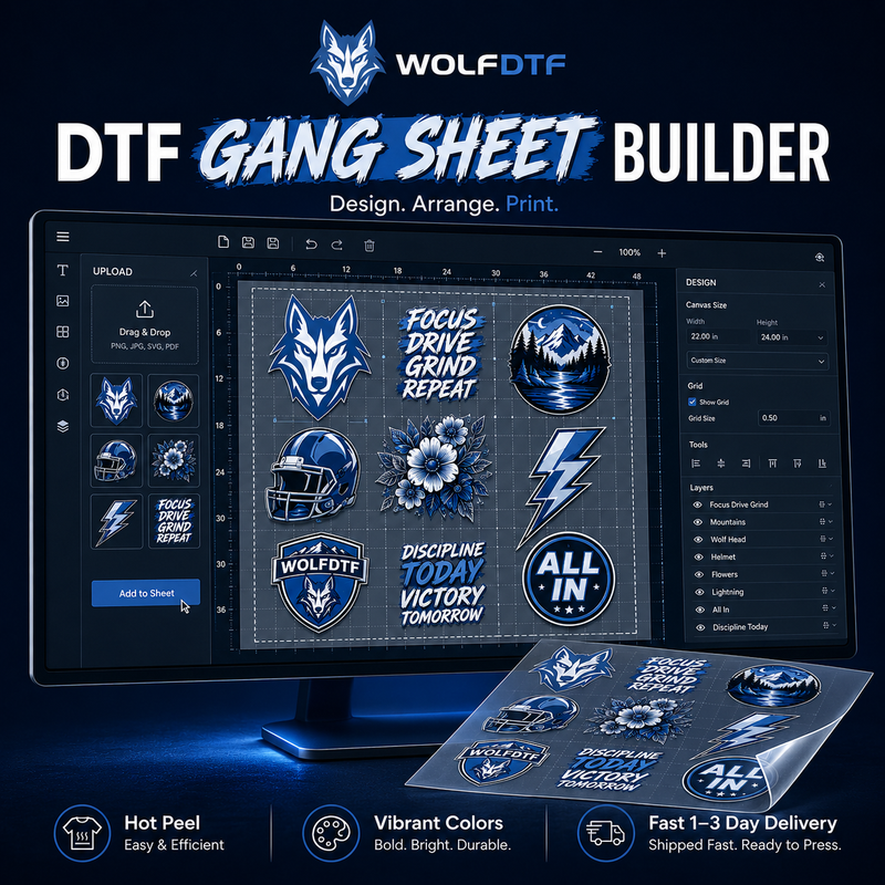 DTF Transfers Gang Sheet Builder
