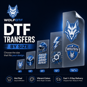 DTF Transfers by Size | Easy