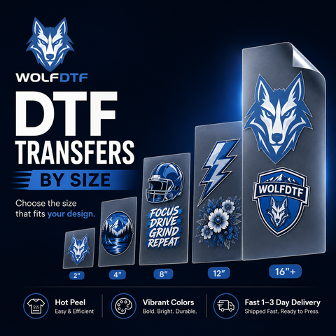 DTF Transfers by Size | Easy