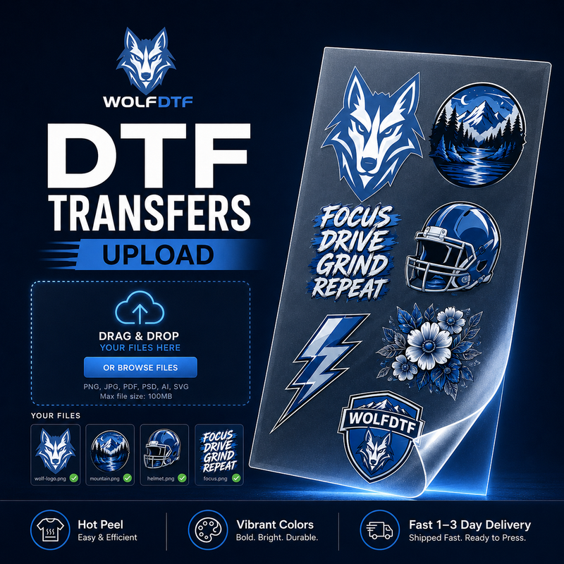 DTF Transfers Upload Gang Sheets